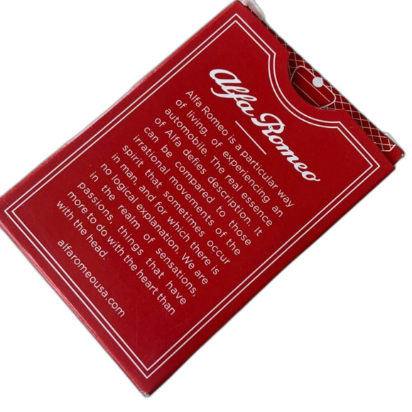 Alfa Romeo Playing Cards Deck Car Memorabilia Collector Edition - Picture 6 of 12